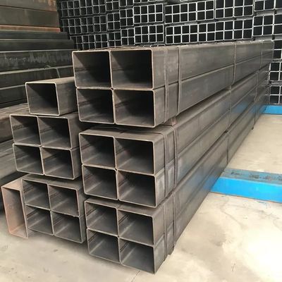 SS400 S235JR Construction Tubes 80x80 square Hollow Sections Black Steel Tube