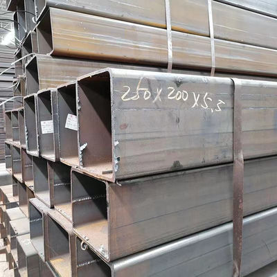 SS400 S235JR Construction Tubes 80x80 square Hollow Sections Black Steel Tube